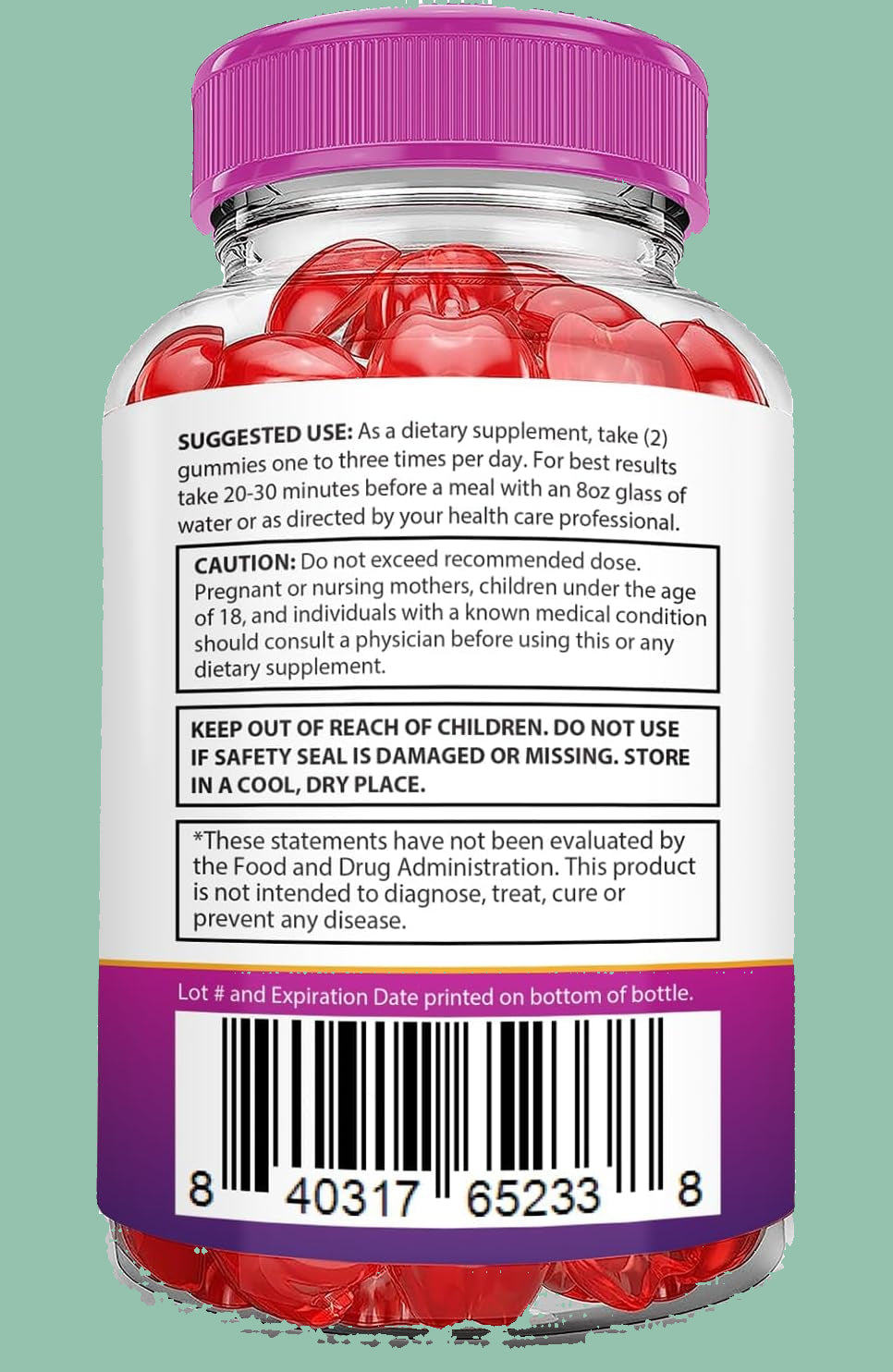 Baron Supps Keto ACV Gummies Advanced Weight Loss  (120 Gummies)